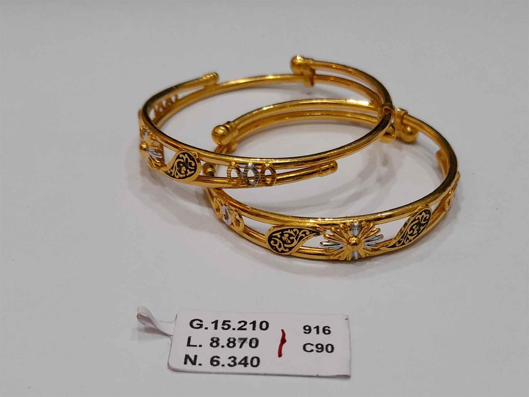 Royal Heritage Gold Kada Set